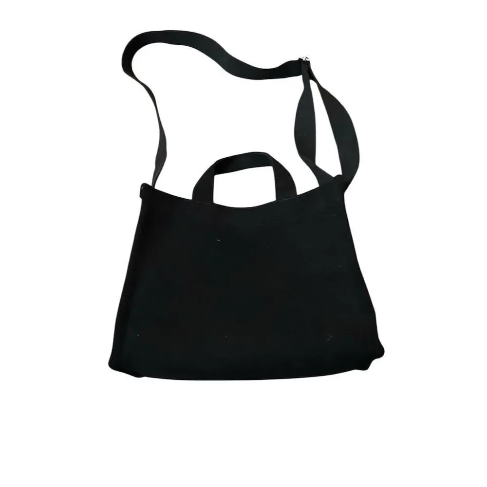 Uerruam Women's Black Corduroy Tote Bag with Adjustable Strap - Picture 2 of 7